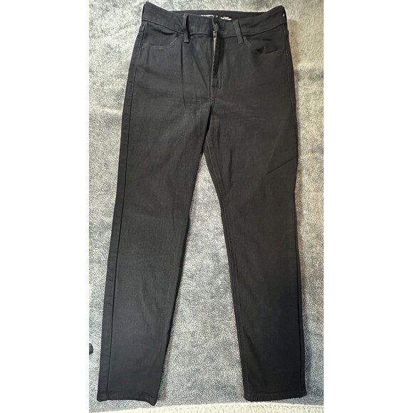 Old Navy Athletic Taper Built-In Flex Black Jeans Size 8 - Picture 1 of 6